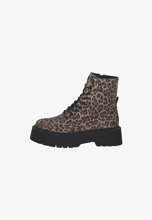 Steve Madden SKYLAR - Plateaustiefelette - braun leopard