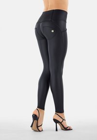 Freddy PUSH UP  SKINNY VITA ALTA BOTTONI - Trikoot - nero