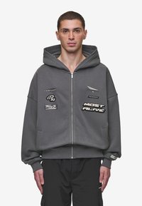 Pegador BOXY JACKET - Mikina na zip - washed anthracite