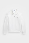 DOUBLE KNIT QUARTER ZIP PULLOVER - Felpa - white