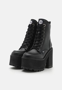 Buffalo KILLAH LACE UP MID - Botines con cordones - black