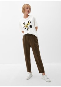 s.Oliver T-Shirt print - ecru