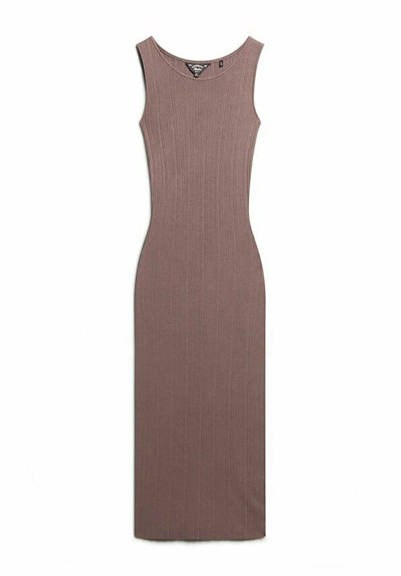Superdry & Co Gebreide jurk bruin
