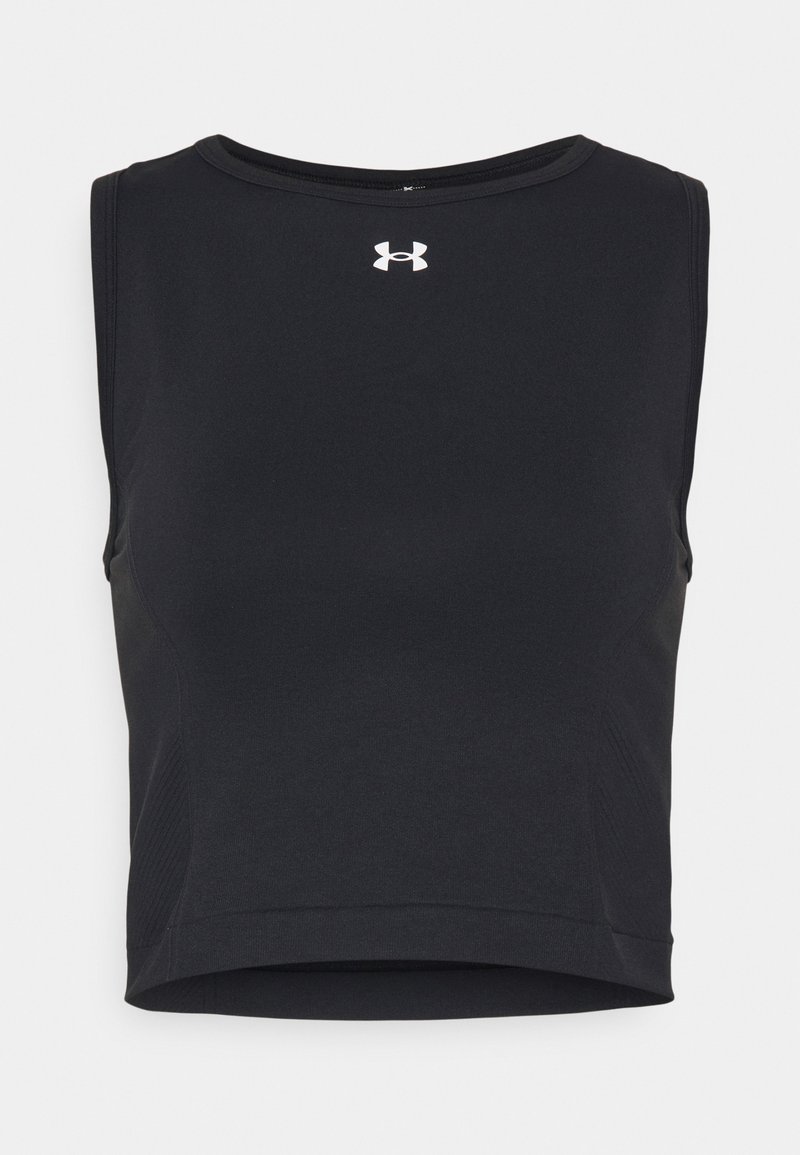 Under Armour TRAIN SEAMLESS TANK Top black/white/czarny Zalando.pl