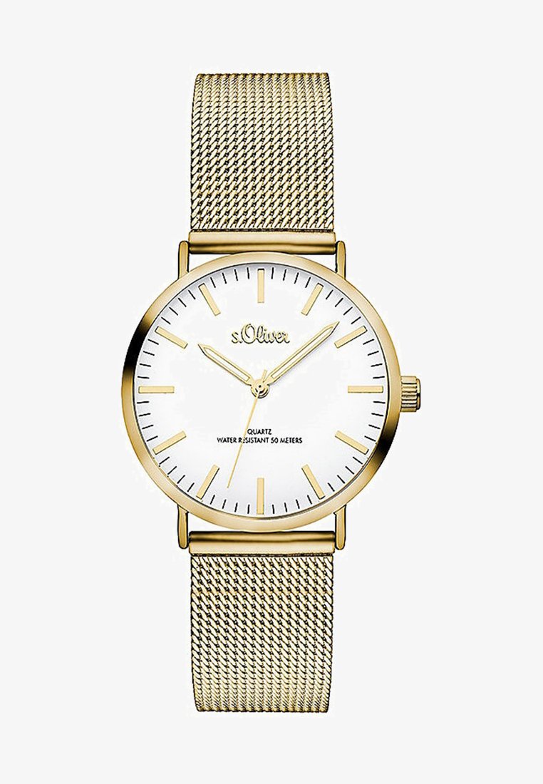 s.Oliver ESSENTIAL TIME - Montre - gold-coloured/white