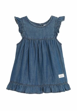 MED VOLANG - Denim dress - denim