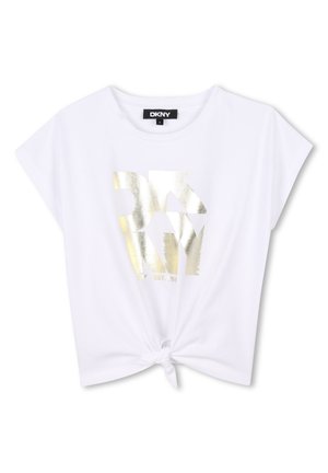 WITH TIE - T-shirt con stampa - blanc