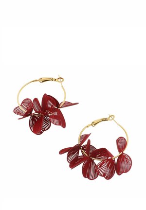CON PETALI - Orecchini - bordeaux