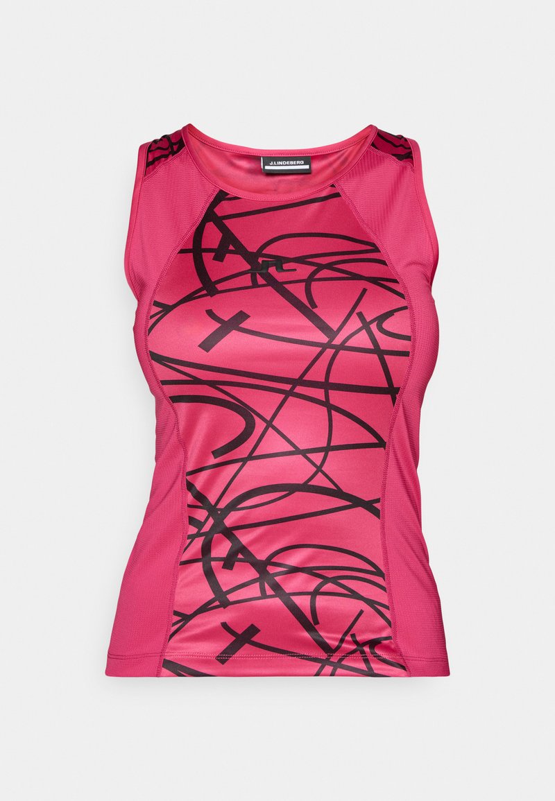 J.LINDEBERG Sports Top bordeauxrood