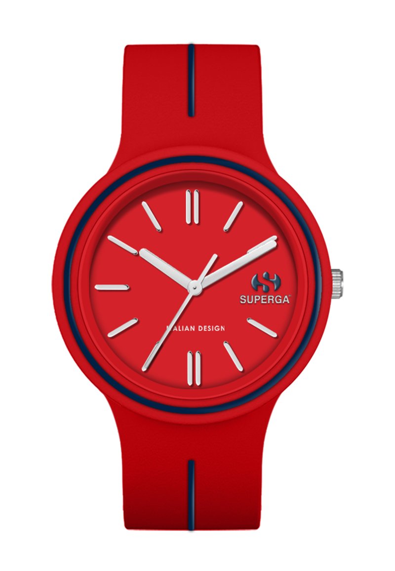 Superga - HIM BASIC - Watch - red black, Enlarge