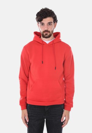 Felpa con cappuccio - rosso