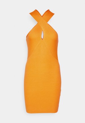 Vero Moda VMGLORIA CROSSOVER DRESS - Egyenes szabású ruha - radiant yellow