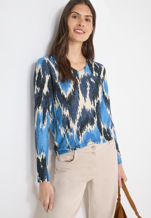 GEMUSTERTES  - Strickpullover - blau