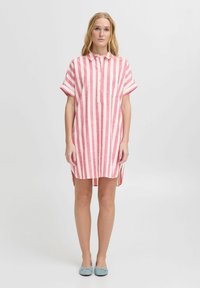 ICHI IHLOLIA - Rochie tip cămașă - bright rose white stripe