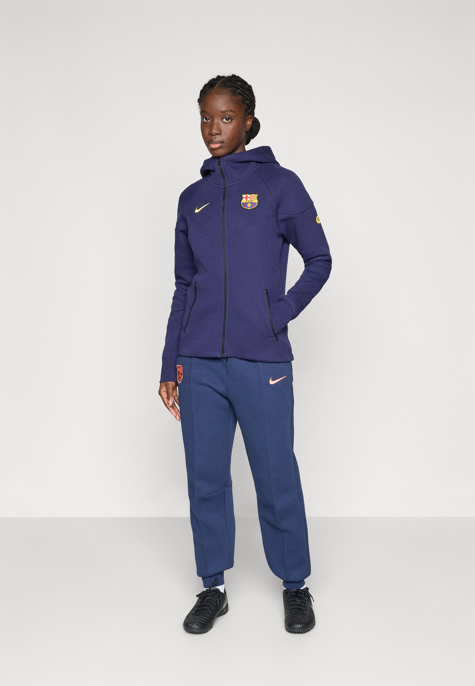 00s Nike FC Barcelona ベンチコート M ネイビー NIKE ナイキ ブルゾン ベンチコート H7EAG FCバルセロナ
