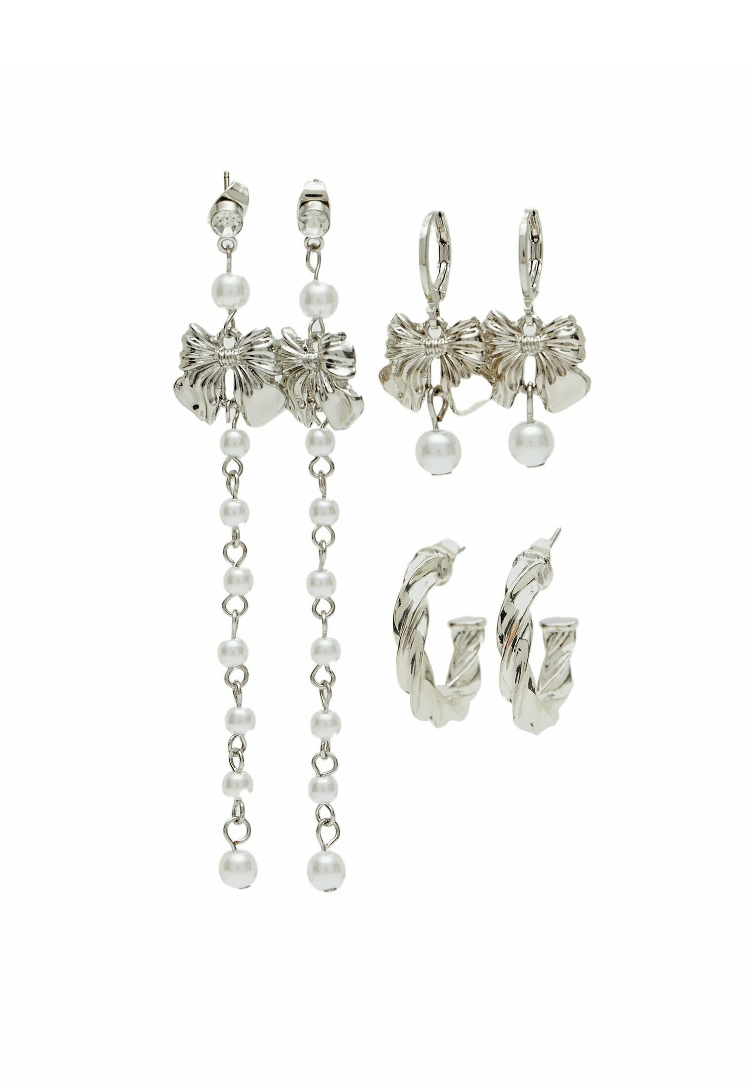 Orecchini da donna SILBERMOOS quadrato rettangolo argento Sterling 925