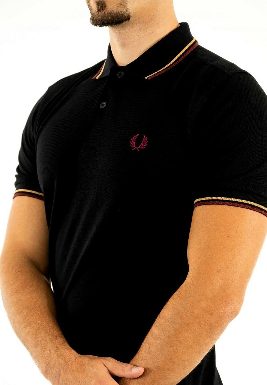 Fred Perry Poloshirt - black/zwart - Zalando.nl