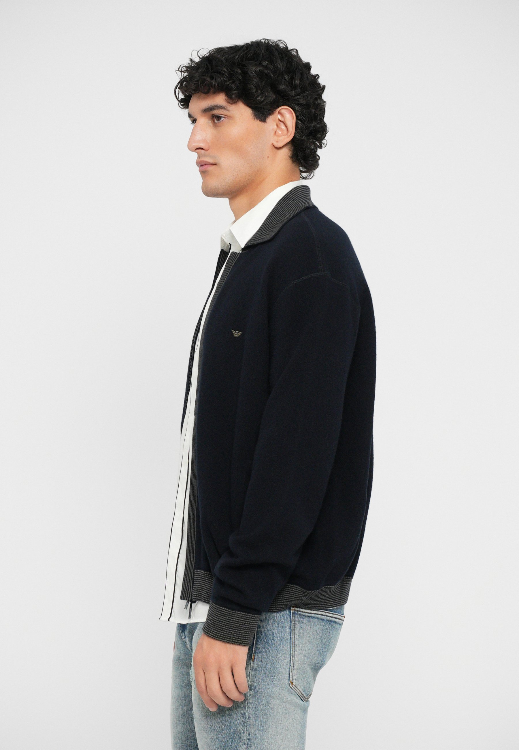 Emporio Armani CARDIGAN - Cardigan - blu navy/dark blue - Zalando