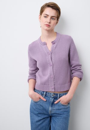 REGULAR FIT  WITH BUTTONS - Strickjacke - light purple