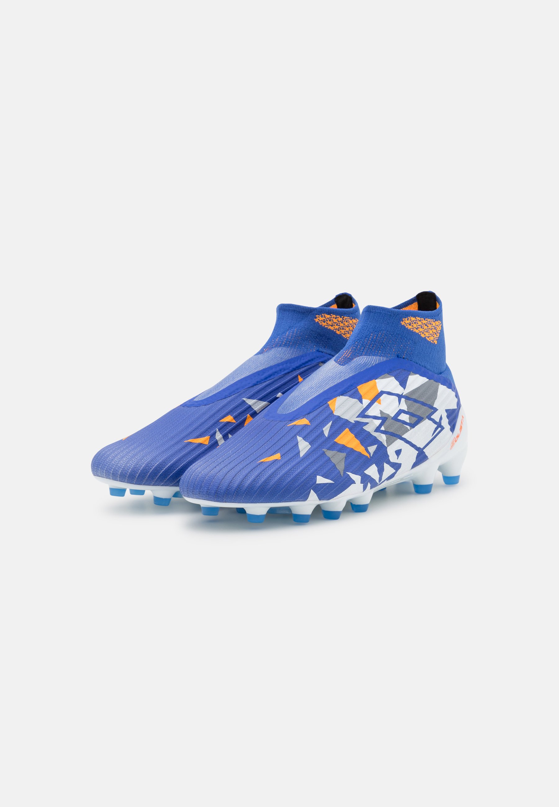 Lotto SOLISTA 100 IV GRAVITY FG - Botas de fútbol con tacos - amparo  blue/all white/orange beat/azul - Zalando.es