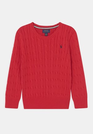 CABLE - Strickpullover - red