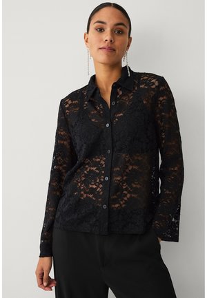 Overhemdblouse - black