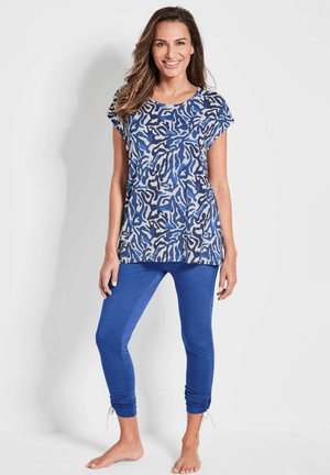 Pyjama - royal blue   patterned