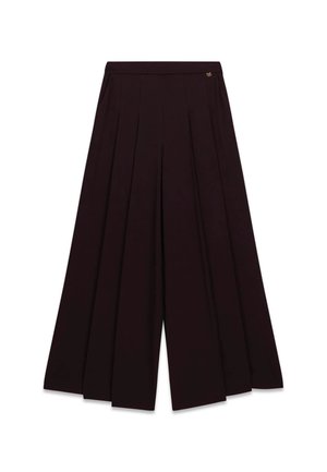 Guess, MARCIANO WIDE-LEG PLISSIERTE HOSE - Pantalon classique - dunkelbraun