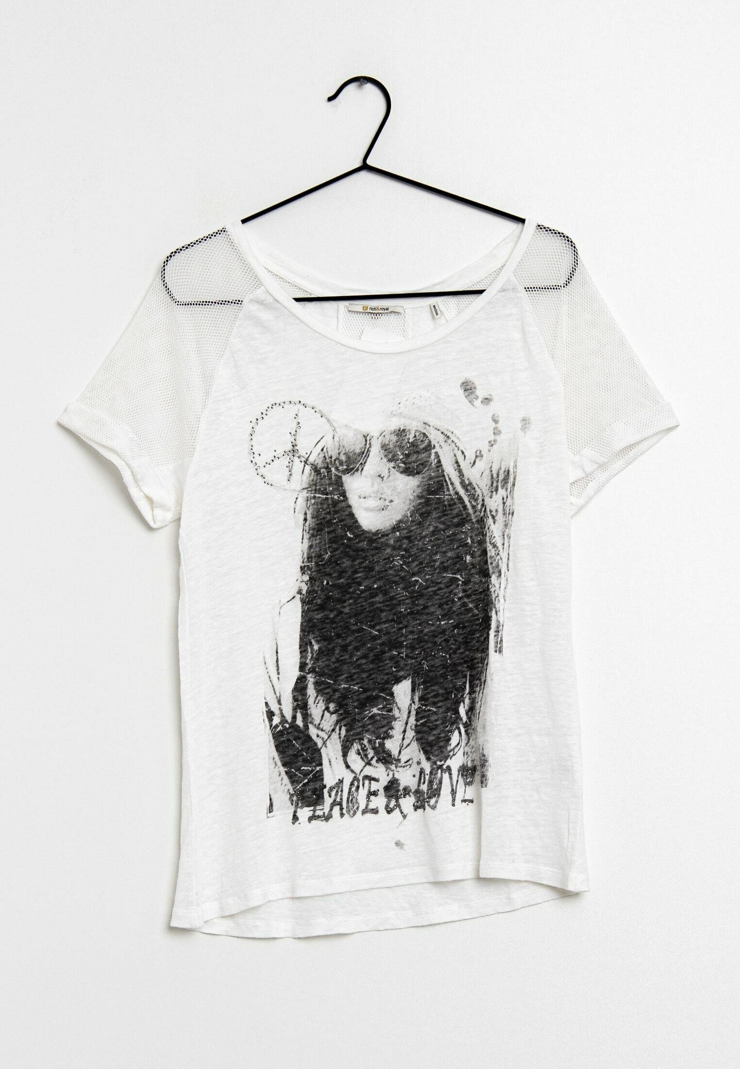 Rich \u0026 Royal T-shirt med print - white 