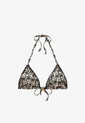 Next CHARM - Bikinitop - ecru black woodblock foil