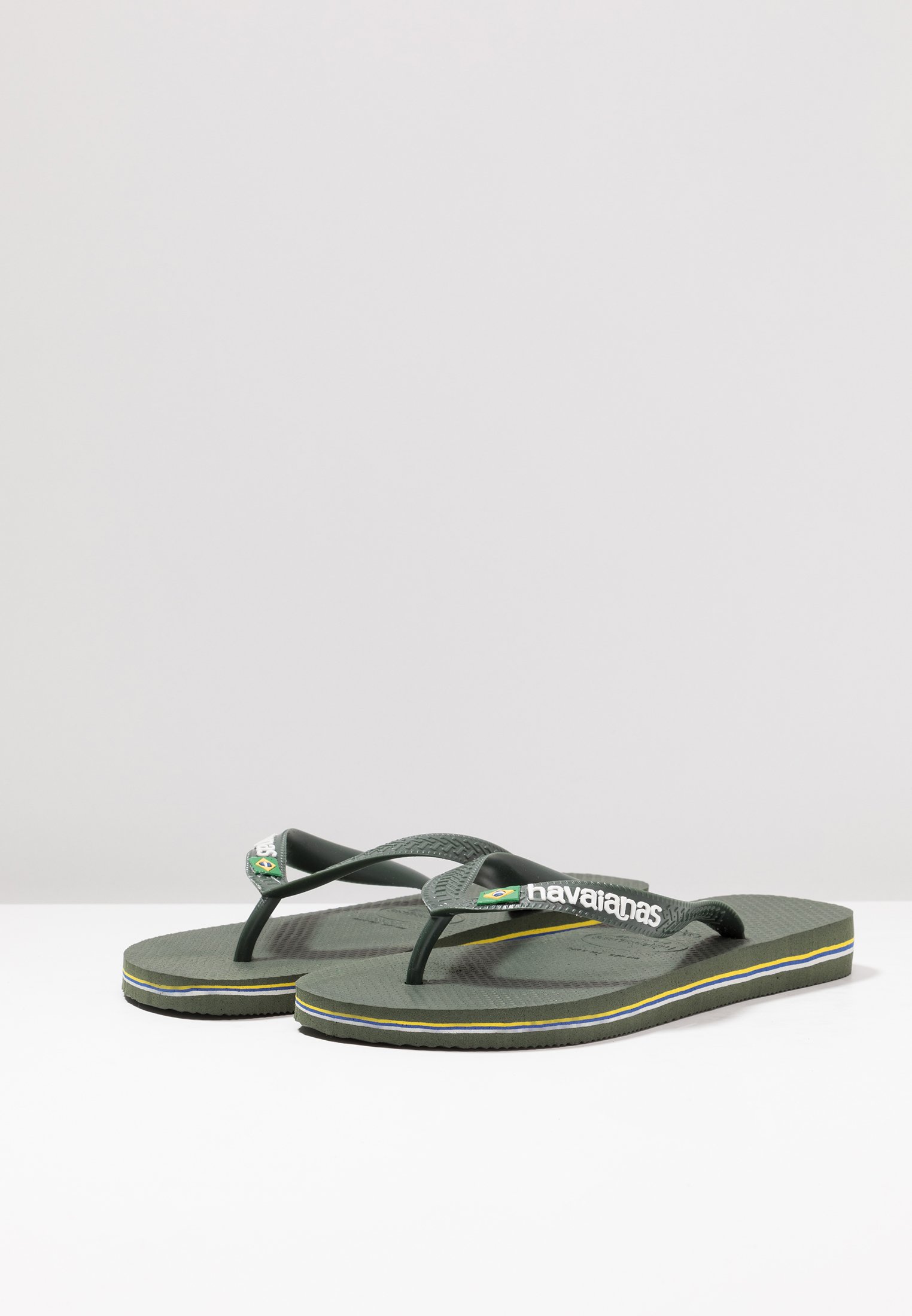 Havaianas BRASIL LOGO Badesko green olive Zalando.no Havaianas BRASIL LOGO Badesko green olive Zalando.no