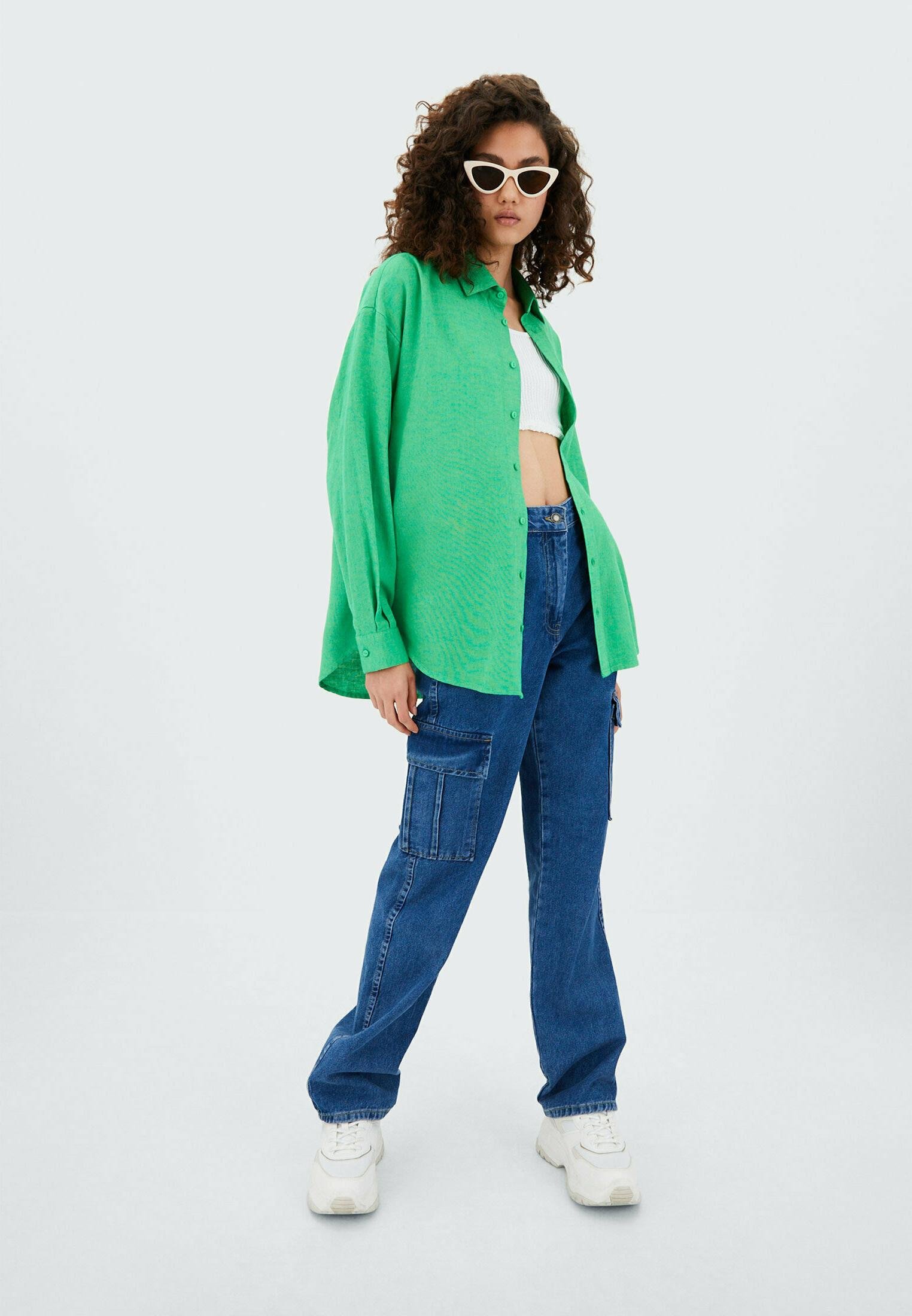 Stradivarius DAILY - Camicia - green/verde - Zalando.it