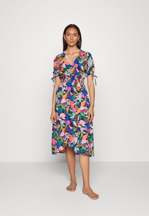 BORA BEACHE WOVEN DRESS SMOKED WAIST - Akcesoria plażowe - navy