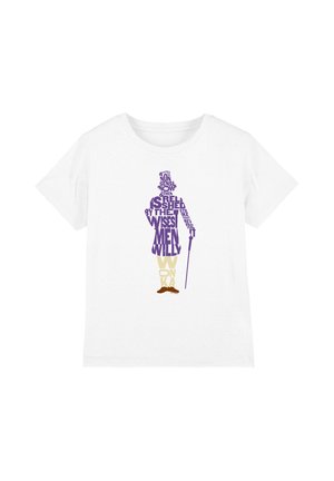 Warner Brothers, WILLY WONKA AND THE CHOCOLATE FACTORY WORD SILHOUETTE UNISEX - T-Shirt print - white