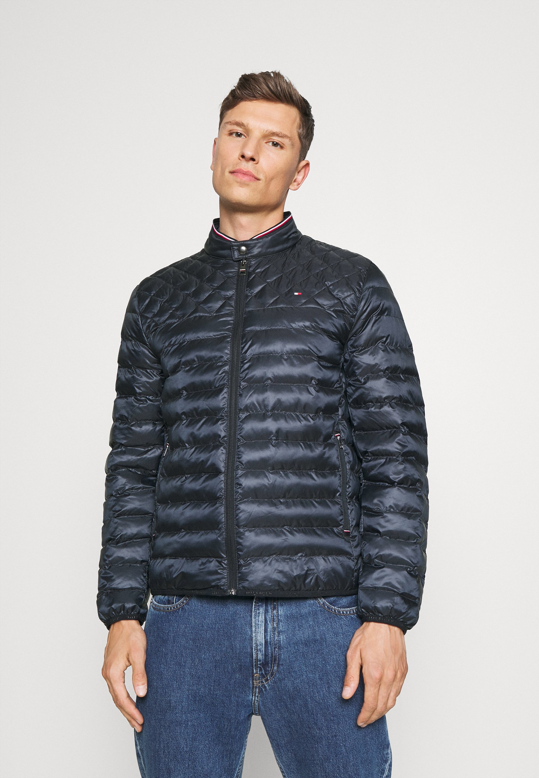 Men CIRCULAR QUILT MIX JACKET - Light jacket Men CIRCULAR QUILT MIX JACKET - Light jacket