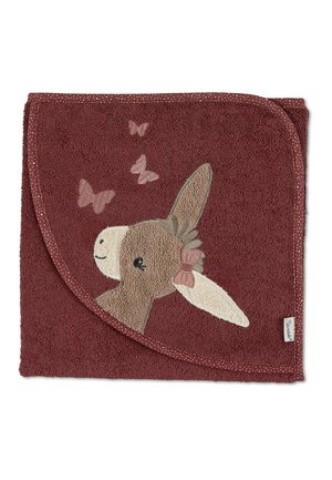 Sterntaler KAPUZENBADETUCH 80 X 80 CM EMMILY - Other accessories - dunkelrot