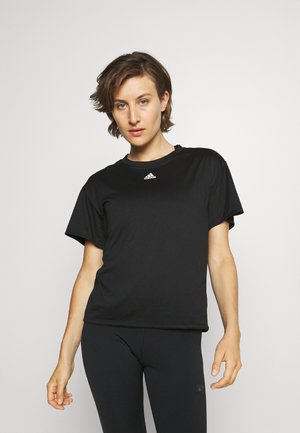 3 STRIPES DESIGNED4TRAINING AEROREADY - Triko s potiskem - black