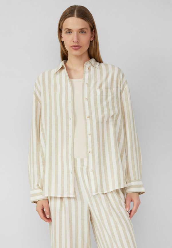 Hemdbluse - hellbraun