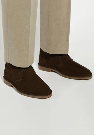 Dune London, CASHED SUEDE - Bottines à lacets - brown-suede