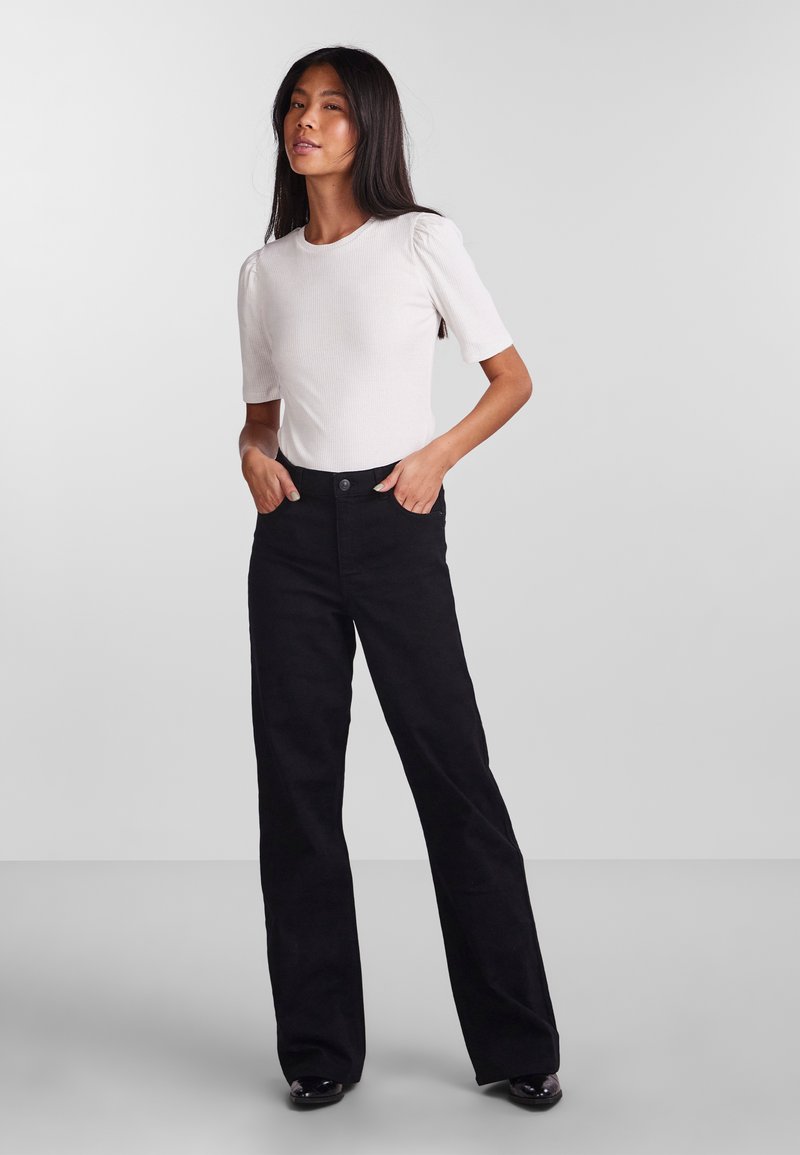 Pieces PCRUKA PUFF  - T-shirt con stampa - cloud dancer