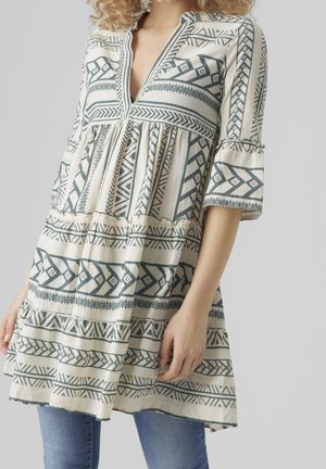 Robe de jour - mottled light grey