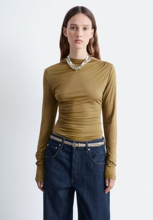 DRAPED - Langarmshirt - light brown