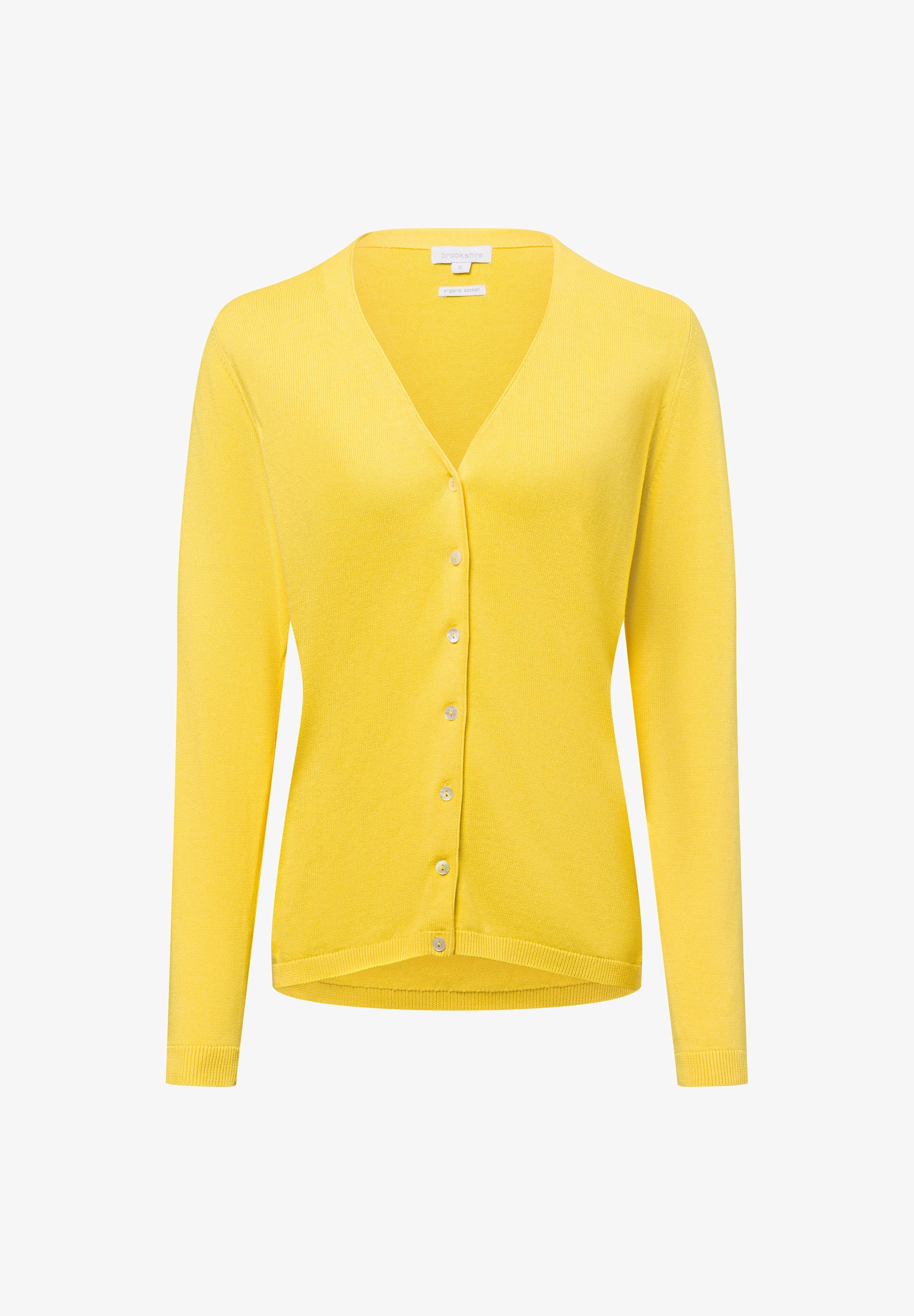 Cardigan S Oliver Strickjacke Senfgelb Oliver Cotton S Oliver Long