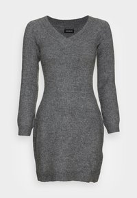 Vestido de malha - mottled dark grey