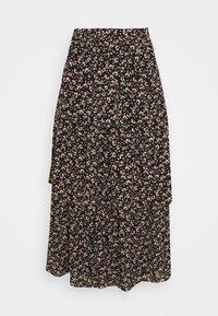 VILA Gonna a pieghe - black