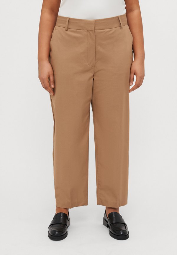 STRAIGHT - Trousers - safari
