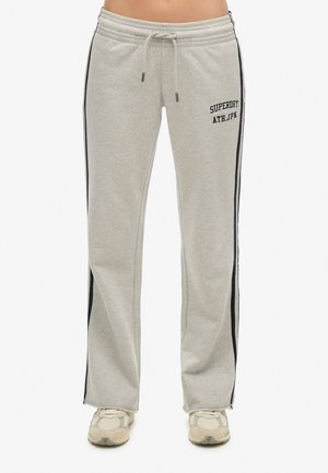 ATHLETIC ESSENTIALS STRIPE FLARE JOGGERS - Pantalon de survêtement - glacier grey marl