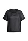 SHEER 3S TEE - Camiseta estampada - black