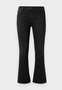 JODI CROP HIGH RISE - Alt laienevad teksad - washed black