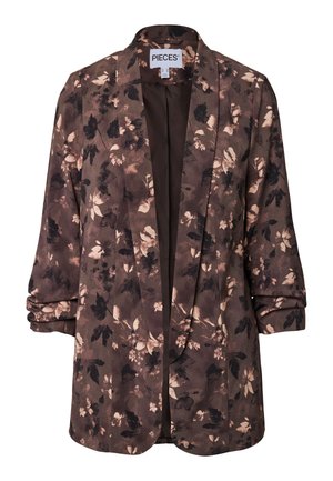 Pieces, PCBOSELLA 3/4 PRINTED - Blazer - brown